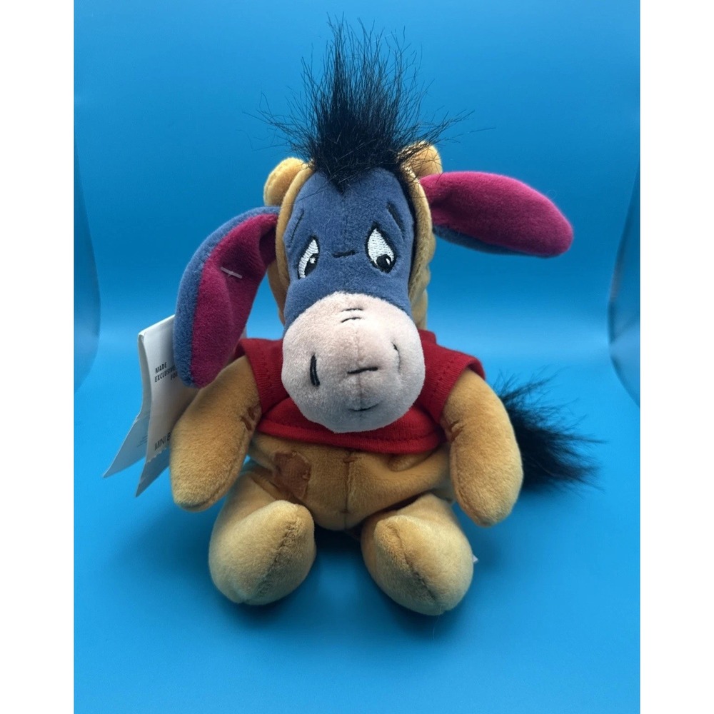 Disney Store Eeyore Plush as Winnie the Pooh Stuffed Donkey Toy Vintage Beanie